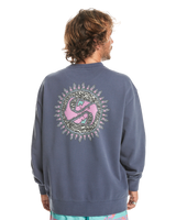 The Quiksilver Mens Spin Cycle Sweatshirt in Crown Blue