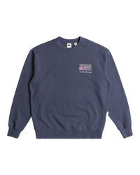 The Quiksilver Mens Spin Cycle Sweatshirt in Crown Blue