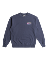 The Quiksilver Mens Spin Cycle Sweatshirt in Crown Blue