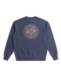 The Quiksilver Mens Spin Cycle Sweatshirt in Crown Blue