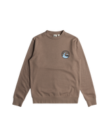 The Quiksilver Mens Screen Sweatshirt in Fossil