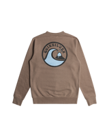 The Quiksilver Mens Screen Sweatshirt in Fossil