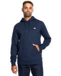 The Quiksilver Mens Mens Basic Hoodie in Navy Blazer