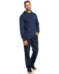 The Quiksilver Mens Mens Basic Hoodie in Navy Blazer