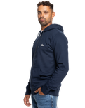 The Quiksilver Mens Basic Zip Hoodie in Navy Blazer