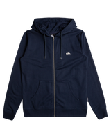 The Quiksilver Mens Basic Zip Hoodie in Navy Blazer