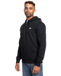 The Quiksilver Mens Mens Basic Zip Hoodie in Black