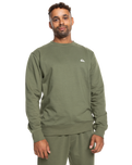 The Quiksilver Mens Mens Basic Sweatshirt in Four Leaf Clover