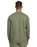 The Quiksilver Mens Mens Basic Sweatshirt in Four Leaf Clover