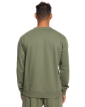 The Quiksilver Mens Mens Basic Sweatshirt in Four Leaf Clover