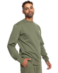 The Quiksilver Mens Mens Basic Sweatshirt in Four Leaf Clover