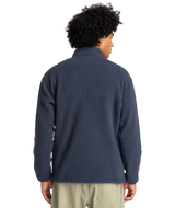 The Quiksilver Mens Clean Coast Zip Fleece Jacket in Blue Nights