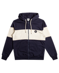 The Quiksilver Mens Shady Hills Full Zip Hoodie in Navy Blazer