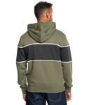 The Quiksilver Mens Shady Hills Full Zip Hoodie in Four Leaf Clover