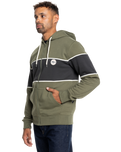 The Quiksilver Mens Shady Hills Full Zip Hoodie in Four Leaf Clover