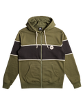 The Quiksilver Mens Shady Hills Full Zip Hoodie in Four Leaf Clover