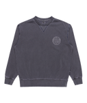 The Quiksilver Mens Garment Dye Sweatshirt in Estate Blue