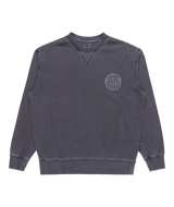 The Quiksilver Mens Garment Dye Sweatshirt in Estate Blue