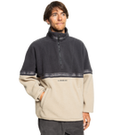 The Quiksilver Mens Take Us Back Polar Fleece Jacket in Plaza Taupe