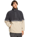 The Quiksilver Mens Take Us Back Polar Fleece Jacket in Plaza Taupe