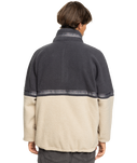 The Quiksilver Mens Take Us Back Polar Fleece Jacket in Plaza Taupe