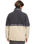 The Quiksilver Mens Take Us Back Polar Fleece Jacket in Plaza Taupe