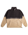 The Quiksilver Mens Take Us Back Polar Fleece Jacket in Plaza Taupe