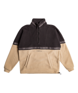 The Quiksilver Mens Take Us Back Polar Fleece Jacket in Plaza Taupe