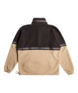 The Quiksilver Mens Take Us Back Polar Fleece Jacket in Plaza Taupe