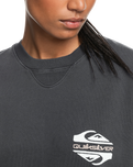 The Quiksilver Womens Collection Womens Uni Oversized Crew Sweatshirt in Tarmac