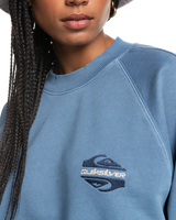 The Quiksilver Womens Collection Womens Uni Block Sweatshirt in Vintage Indigo