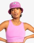 The Quiksilver Womens Collection Womens Uni Bucket Hat in Violet Heritage