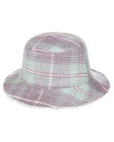 The Quiksilver Womens Collection Womens Uni Plaid Winter Hat in Grape Shake