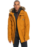 The Quiksilver Mens Ferris Jacket in Buckthorn Brown