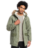 The Quiksilver Mens Long Trip Jacket in Four Leaf Clover