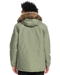 The Quiksilver Mens Long Trip Jacket in Four Leaf Clover