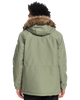 The Quiksilver Mens Long Trip Jacket in Four Leaf Clover