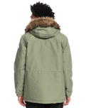 The Quiksilver Mens Long Trip Jacket in Four Leaf Clover