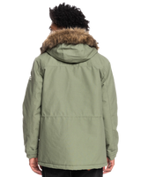 The Quiksilver Mens Long Trip Jacket in Four Leaf Clover