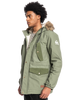 The Quiksilver Mens Long Trip Jacket in Four Leaf Clover