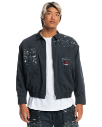 The Quiksilver Mens Stranger Things Upside Down Vecnas Lair Jacket in Black