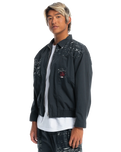 The Quiksilver Mens Stranger Things Upside Down Vecnas Lair Jacket in Black