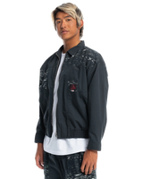 The Quiksilver Mens Stranger Things Upside Down Vecnas Lair Jacket in Black