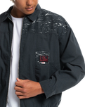 The Quiksilver Mens Stranger Things Upside Down Vecnas Lair Jacket in Black