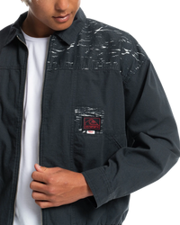 The Quiksilver Mens Stranger Things Upside Down Vecnas Lair Jacket in Black