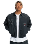 The Quiksilver Mens Stranger Things Upside Down Vecnas Lair Jacket in Black