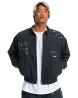 The Quiksilver Mens Stranger Things Upside Down Vecnas Lair Jacket in Black