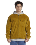 The Quiksilver Mens Kinfauns Jacket in Ecru Olive