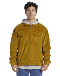 The Quiksilver Mens Kinfauns Jacket in Ecru Olive