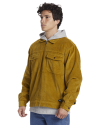 The Quiksilver Mens Kinfauns Jacket in Ecru Olive